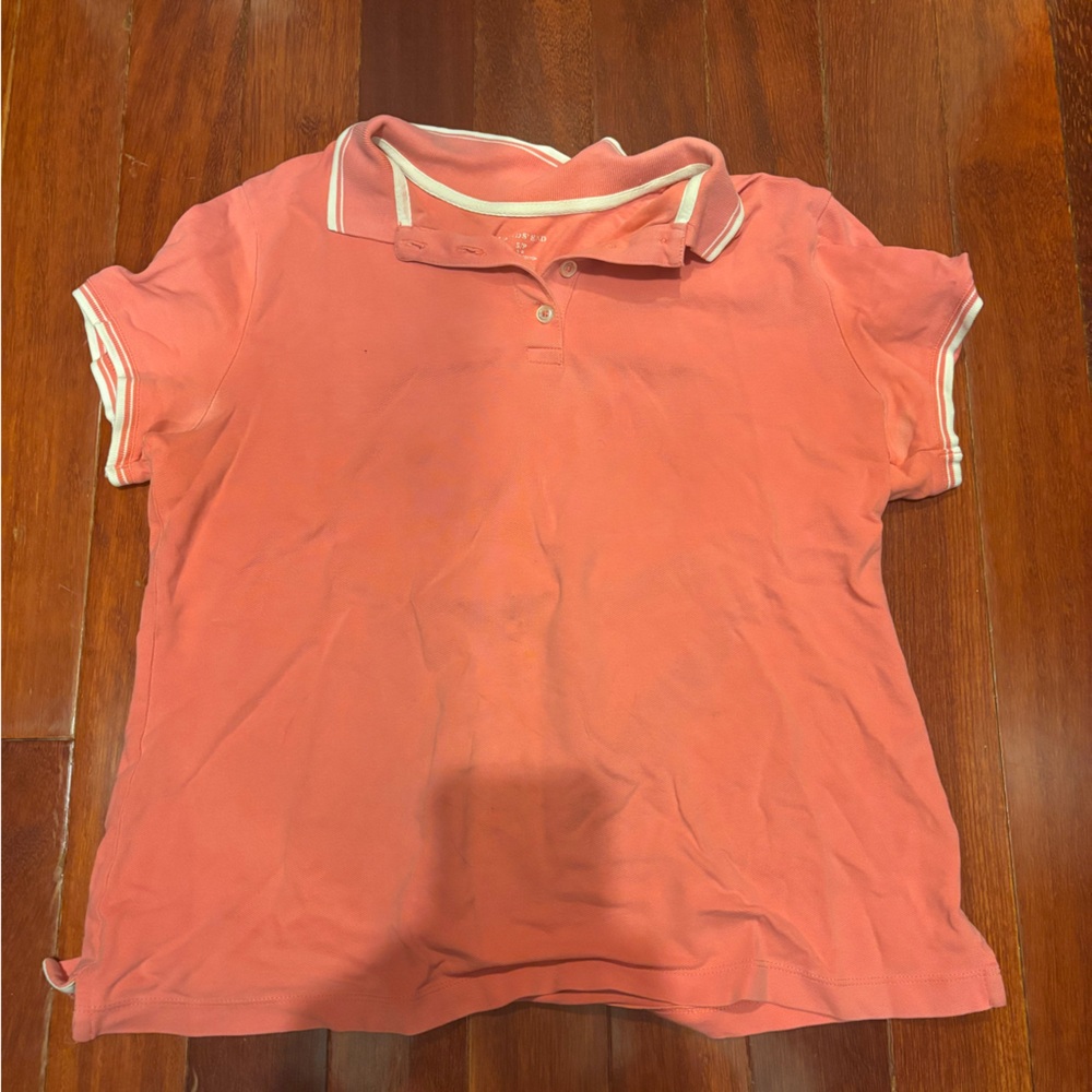 Lands' End Peach Polo Shirt